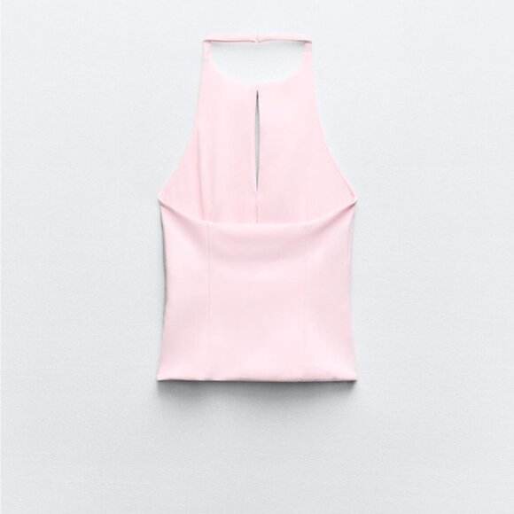 ZARA BOW HALTER TOP - Picture 5 of 6